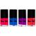 Beauty UK Neon Nail Polish Set (Magenta/Blue/Purple/Coral)