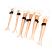 Lilyz 6pc Mermaid Makeup Brushes - Rose Gold