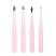 Brush Works HD 4pc The Complete Combination Tweezer Set - Pink