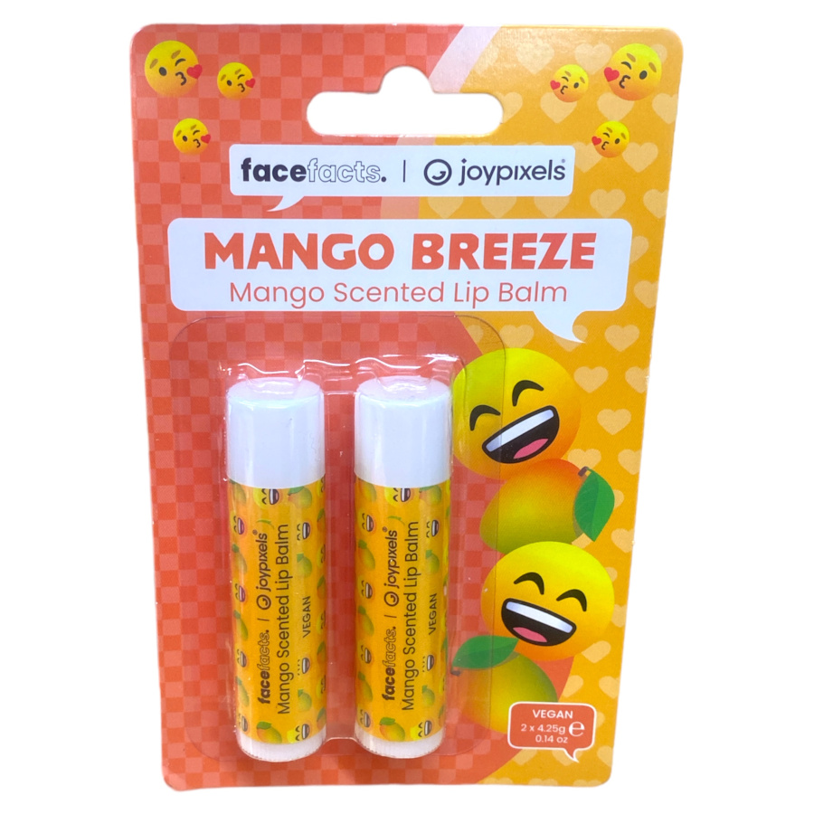 Face Facts Joypixels 2pcs Mango Breeze Mango Scented Lip Balm 2 x 4.25g