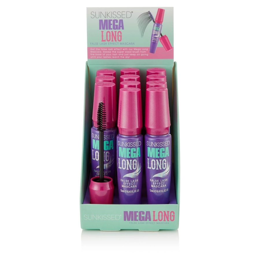 Sunkissed Mega Long False Lash Effect Mascara (12pcs) (29530) (£1.25/each) SK/9