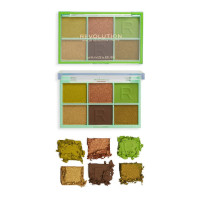 Revolution Mini Colour Reloaded Eyeshadow Palette - Its Giving Green (0065) (TESTER) Palette.G/11