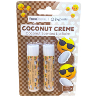 Face Facts Joypixels 2pcs Coconut Creme Coconut Scented Lip Balm - 2 x 4.25g (0429) (30429-150) FF/123