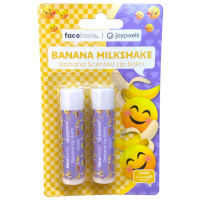 Face Facts Joypixels 2pcs Banana Milkshake Banana Scented Lip Balm - 2 x 4.25g (0450) (30450-150) FF/126