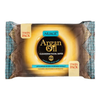 Nuage Skin Argan Oil Cleansing Facial Wipes - Twin Pack (0461) (NUA1041) PW/17