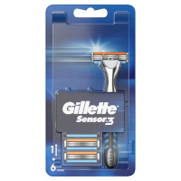 Gillette Sensor 3 Original Men's Razor + 6 Refills (0807)