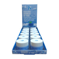 W7 Blueberry Overnight Lip Mask (12pcs) (1225) (OLMB) (£1.19/each) D/37