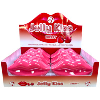 W7 Jelly Kiss Hydrogel Lip Mask - Cherry (6pcs) (1553) (JKC) (£2.46/each) B/11B