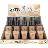 W7 Matte Made In Heaven Foundation (15pcs) (MATTMIH) (7315) (£2.08/each) B/65