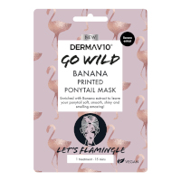 Dermav10 Go Wild Banana Printed Ponytail Mask (PC1698), Dove B/7