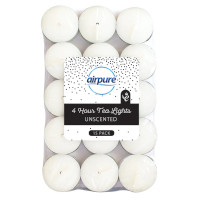 Airpure 4 Hour Unscented Tea Lights - 15pk (1794)