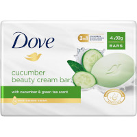 Dove Refreshing Cucumber Beauty Cream Soap Bar - 4 Bars (4 x 90g) (1838)