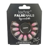 Technic False Nails - Squareletto, Ombre (6pcs) (£1.53/each) (20131) T/Nail-15