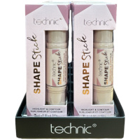 Technic Shape Highlight & Contour Stick - Light (12pcs) (23737) (£1.16/each) B/91