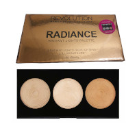 Revolution Makeup Radiance 3 Radiant Lights Highlighter Palette - 15g (2858) PALETTE - E/10