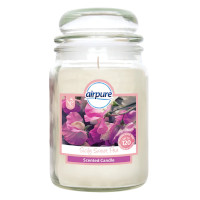 Airpure Sicily Sweet Pea Scented Large Jar Candle - 510g (2982) B/17