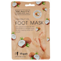 Beauty Formulas Coconut Oil Foot Mask - 1 Pair (3710) (88707) (BF/113)