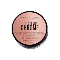 Maybelline Face Studio Chrome Jelly Highlighter - 30 Metallic Bronze (3pcs) (£2.50/each) (5785) R214