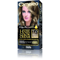 Delia Cameleo Permanent Hair Color Cream Kit with Omega+ - 7.0 Medium Blond (0049) D/12