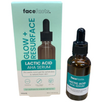 Face Facts Glow & Resurface Lactic Acid AHA Serum - 30ml (7412) (27412-150) FF. A/23