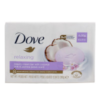 Dove Relaxing Coconut Milk Beauty Cream Soap Bar - 4 Bars (4 x 90g) (8186)