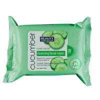 Beauty Formulas Cool Mist Cucumber Cleansing Wipes - 25 Wipes (8631) (88166) BF/115