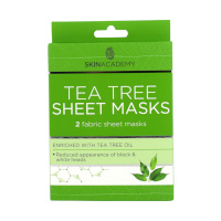 Skin Academy Tea Tree Fabric Sheet Mask - 2 Masks (7751) (87751-100) FF.C/10f