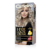 Delia Cameleo Permanent Hair Color Cream Kit with Omega+ - 9.1 Ultimate Ash Blond (0448) E/04