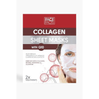 Face Facts Collagen With Q10 Sheet Masks - 2 Treatments (9820) (19820-150) FF. A/33b