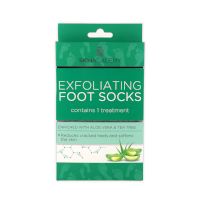 Skin Academy Exfoliating Aloe Vera & Tea Tree Foot Mask Soaks - 1 Treatment (8000) (88000-100) FF.C/10p