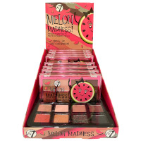 W7 Melon Madness! Pressed Pigment Palette (8pcs) (2638) (£2.17/each) B/52