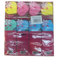 Saffron Heart Shaped Make-Up Sponge (12pcs) (952) (£0.58/each) Saffron/80A