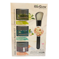 Bio Glow 3pc Peel Off Face Mask Kit with Free Applicator (3081)