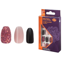 Royal Prestige Collection 24 Glue-On Nail Tips - Cherry Pop Coffin (6pcs) (NNAI326) (£1.69/each) Royal.F/16