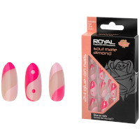 Royal 24 Glue-On Nails - Soul Mate Almond (6pcs) (NNAI412) (£1.37/each) N/5