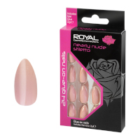 Royal 24 Glue-On Nails - Nearly Nude Stiletto (6pcs) (NNAI428) (£1.37/each) Royal.F/4