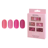 Royal 96 Glue-On Nails - Pink (6pcs) (NNAI446) (£2.50/each) Royal.N/26