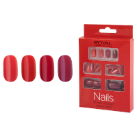 Royal 96 Glue-On Nails - Red (6pcs) (NNAI447) (£2.50/each) Royal.N/28