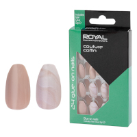 Royal 24 Glue-On Nails - Couture Coffin (6pcs) (NNAI453) (£1.37/each) Royal.F/14