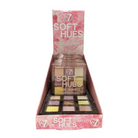 W7 Soft Hues - Rose Quartz Pressed Pigment Palette (8pcs) (HUESRQ) (£1.76/each) (7107) A/195