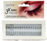 Technic Individual False Eyelashes 3 x Sizes (6pcs) (1090) (£1.42/each) D3