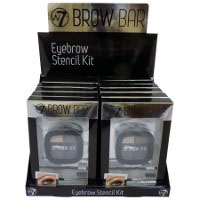 W7 Brow Bar Eyebrow Stencil Kit (12pcs) (0855) (EBB) (£2.35/each) D/68