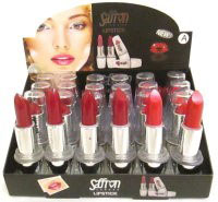 Saffron Lipsticks, 6 Trays Available Assorted Colours (24pcs) A to G (£0.43/each)