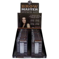 W7 Brow Master Stencil Kit (24pcs) (BROWMST) (0552) (£0.86/each) D/1