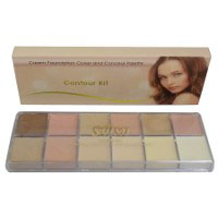 Saffron Cream Foundation Cover and Conceal Palette Contour Kit (3060) C/6