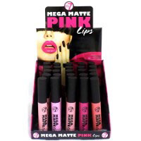 W7 Mega Matte Lips - Pink (25pcs) (9159) (£1.06/each) C/8