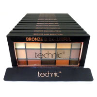 Technic 15 Eyeshadows Palette - Bronze & Beautiful (12pcs) (28536) (£1.90/each) F/56