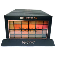 Technic 24 Eyeshadows Palette - The Heat Is On (12pcs) (28528) (£2.77/each) F/45