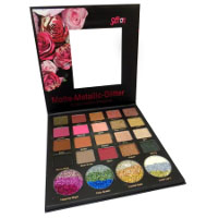 Saffron Matte-Metallic-Glitter Eyeshadow Palette (7228) C/10