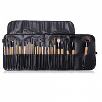 Lilyz Makeup 24pcs Brush Set - Black Natural Wood (3022) LILYZ/51